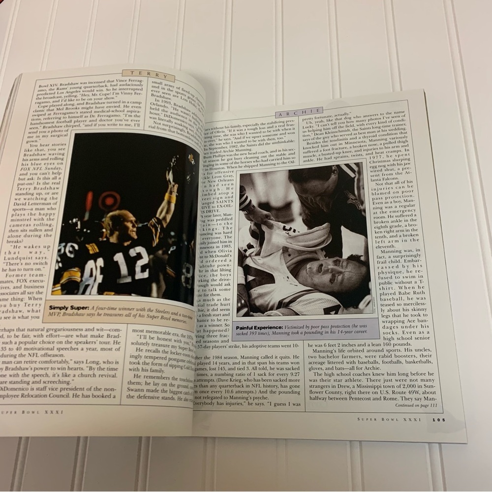 Super Bowl XXXI Official Game Program - Picture 3 of 7